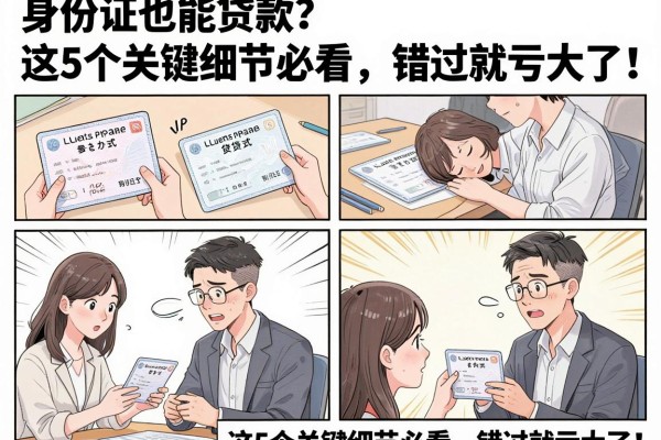 身份证也能贷款?这5个关键细节必看,错过就亏大了!