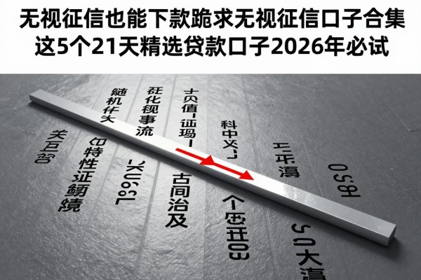 无视征信也能下款!跪求无视征信口子合集,这5个21天精选贷款口子2026年必试