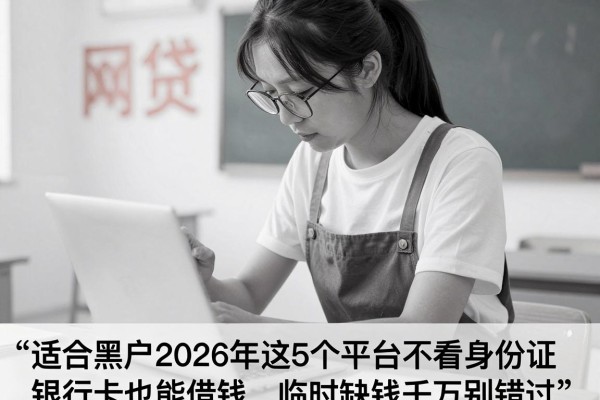适合黑户2026年这5个平台不看身份证银行卡也能借钱，临时缺钱千万别错过