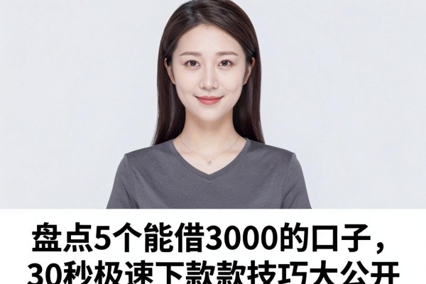 盘点5个能借3000的口子，30秒极速下款技巧大公开
