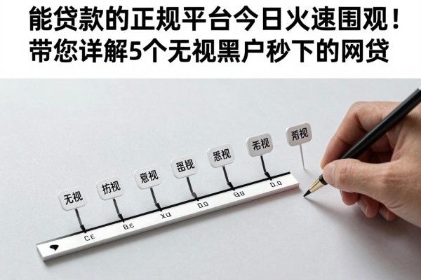 能贷款的正规平台今日火速围观!带您详解5个无视黑户秒下的网贷