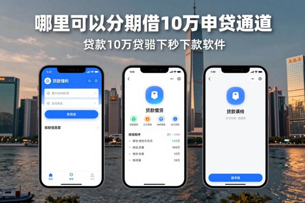 哪里可以分期借10万2026年申贷通道!顺便展示5个贷款10万秒下款的软件