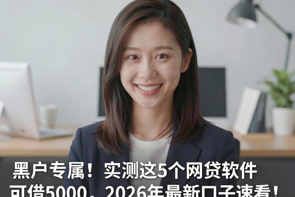 黑户专属!实测这5个网贷软件可借5000,2026年最新口子速看