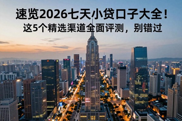 速览2026七天小贷口子大全!这5个精选渠道全面评测,别错过