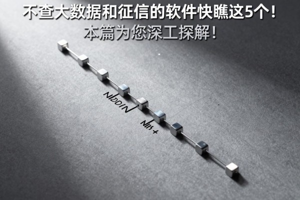 不查大数据和征信的软件快瞧这5个!本篇为您深入了解!