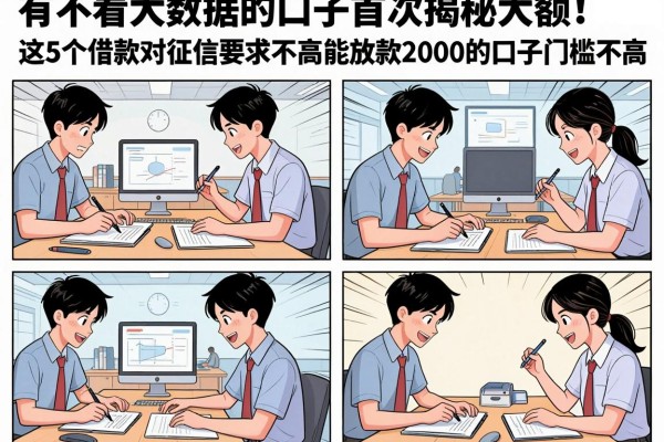有不看大数据的口子首次揭秘大额!这5个借款对征信要求不高能放款2000的口子门槛不高