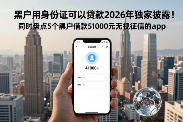 黑户用身份证可以贷款2026年独家披露!同时盘点5个黑户借款50000元无视征信的app