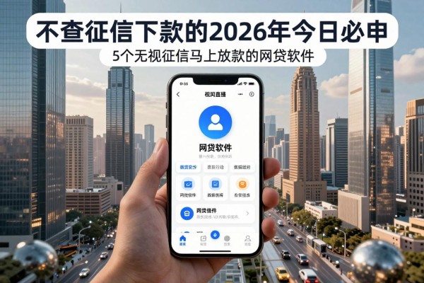 不查征信好下款的手机借款2026年今日必申!详述5个无视征信马上放款的网贷软件