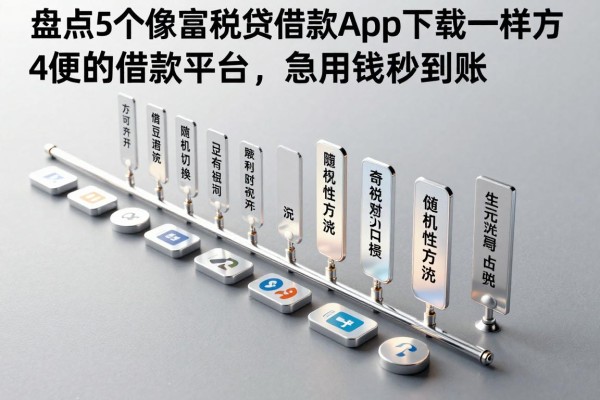 盘点5个像富税贷借款app下载一样方便的借款平台，急用钱秒到账