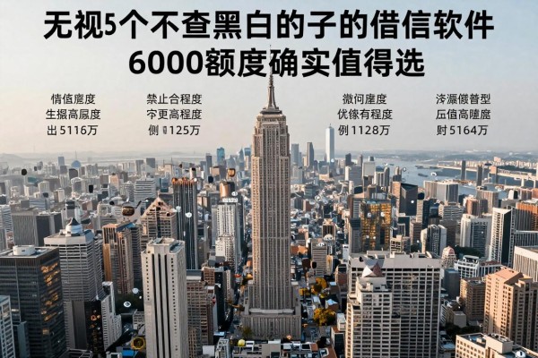 无视黑白的口子还有哪些?这5个不查黑白的借钱软件6000额度确实值得选