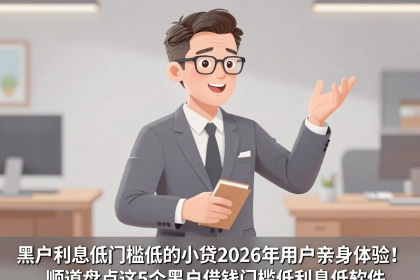 黑户利息低门槛低的小贷2026年用户亲身体验!顺道盘点这5个黑户借钱门槛低利息低软件