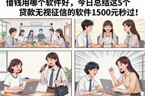 借钱用哪个软件好,今日总结这5个贷款无视征信的软件1500元秒过