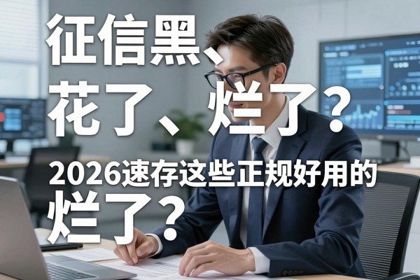征信黑了、花了、烂了?2026速存这些正规好用的借款平台!