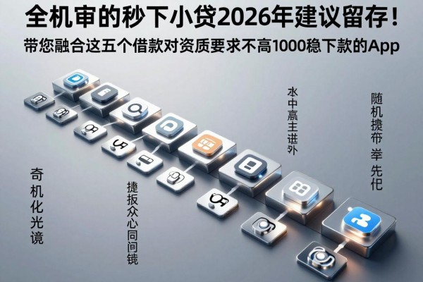 全机审的秒下小贷2026年建议留存!带您融合这五个借款对资质要求不高1000稳下款的app
