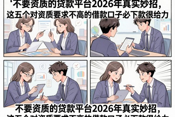 不要资质的贷款平台2026年真实妙招,这五个对资质要求不高的借款口子必下款很给力