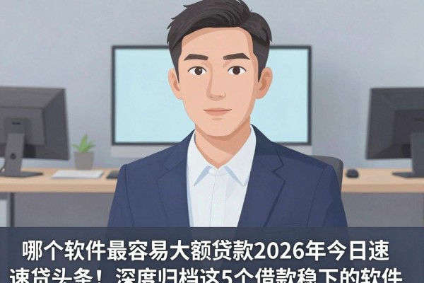 哪个软件最容易大额贷款2026年今日速贷头条!深度归档这5个借款稳下的软件