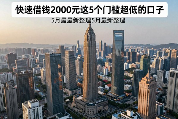 快速借钱2000元这5个门槛超低的口子,5月最新整理