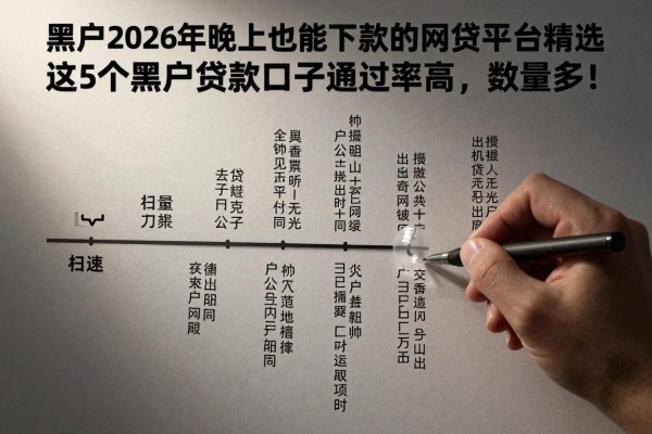 适合黑户2026年晚上也能下款的网贷平台精选，这5个黑户贷款口子通过率高、数量多！