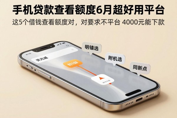 手机贷款查看额度6月超好用平台,阐释这5个借钱查看额度对要求不高平台4000元能下款