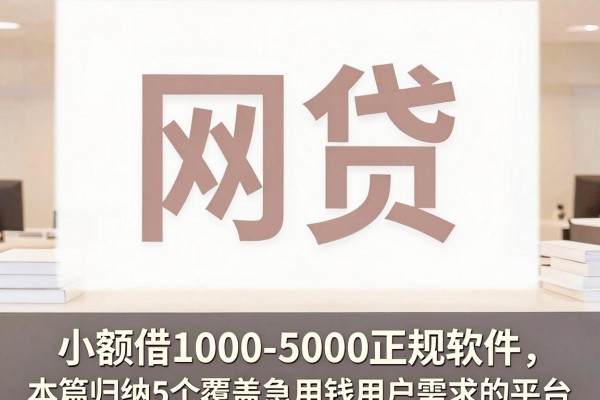 小额借1000-5000正规软件,本篇归纳5个覆盖急用钱用户需求的平台