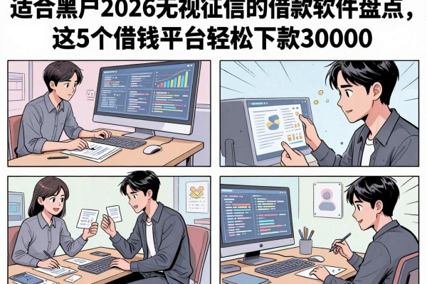 适合黑户2026无视征信的借款软件盘点，这5个借钱平台轻松下款30000