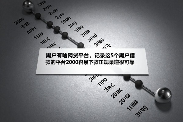 黑户有啥网贷平台,记录这5个黑户借款的平台2000容易下款正规渠道很可靠