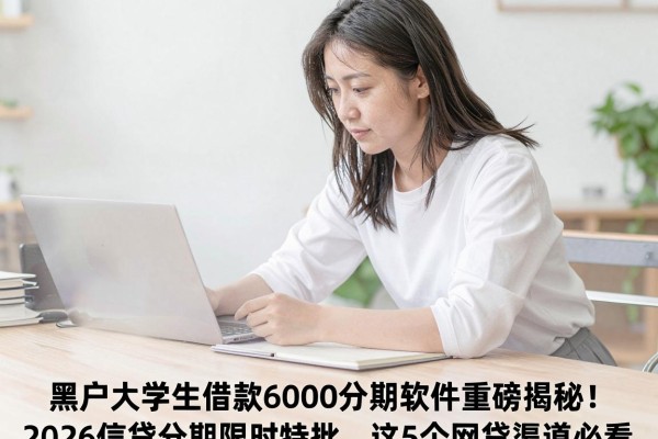 黑户大学生借款6000分期软件重磅揭秘!2026信贷分期限时特批,这5个网贷渠道必看