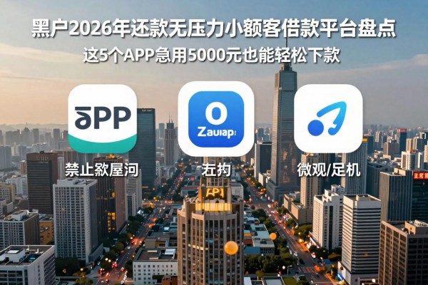 适合黑户2026年还款无压力的小额度借款平台盘点,这5个APP急用5000元也能轻松下款
