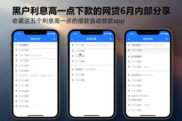 黑户利息高一点容易下款的网贷6月内部分享,收藏这五个黑户利息高一点的借款自动放款app
