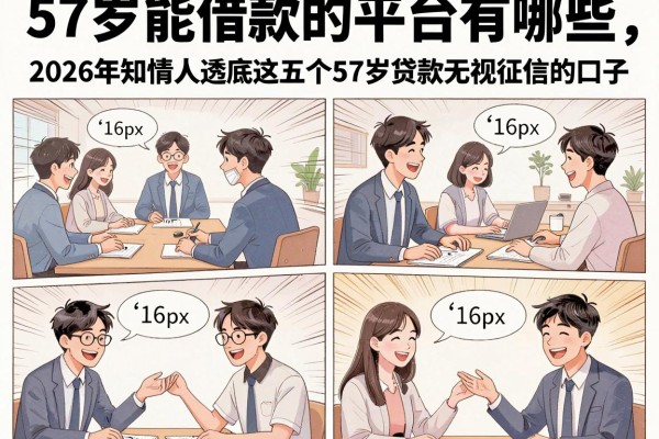 57岁能借款的平台有哪些，2026年知情人透底这五个57岁贷款无视征信的口子