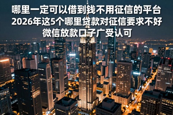 哪里一定可以借到钱不用征信的平台,2026年这5个哪里贷款对征信要求不高微信放款口子广受认可