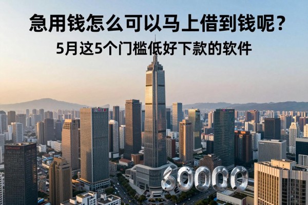 急用钱怎么可以马上借到钱呢？5月这5个门槛低好下款的软件，借6000周转首选它