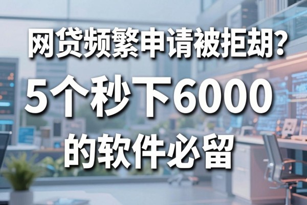 网贷频繁申请被拒却从无逾期?这5个秒下6000的软件必留!