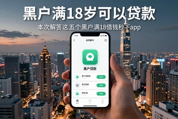黑户满18岁可以贷款,本次解答这五个黑户满18借钱秒下app