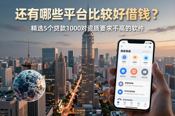 还有哪些平台比较好借钱？精选5个贷款1000对资质要求不高的软件