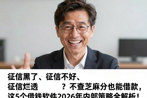 征信黑了、征信不好、征信烂透?不查芝麻分也能借款,这5个借钱软件2026年内部策略全解析!