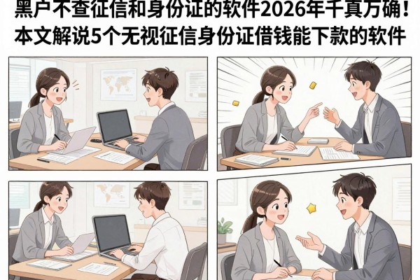 黑户不查征信和身份证的软件2026年千真万确!本文解说5个无视征信身份证借钱能下款的软件