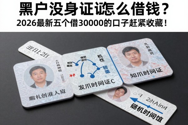 黑户没身份证怎么借钱?2026最新五个借30000的口子赶紧收藏!