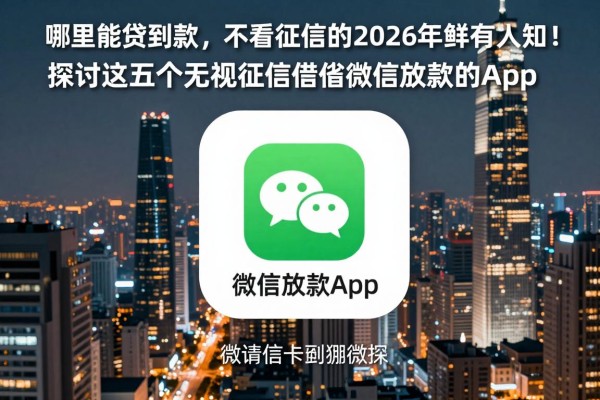 哪里能贷到款,不看征信的2026年鲜有人知晓！探讨这五个无视征信借钱微信放款的app