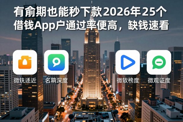 有逾期也能秒下款!2026年这5个借钱App黑户通过率超高,缺钱速看