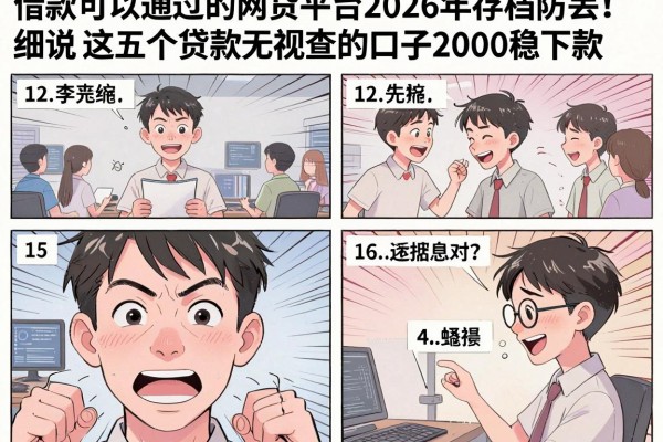借款可以通过的网贷平台2026年存档防丢!细说这五个贷款无视查的口子2000稳下款