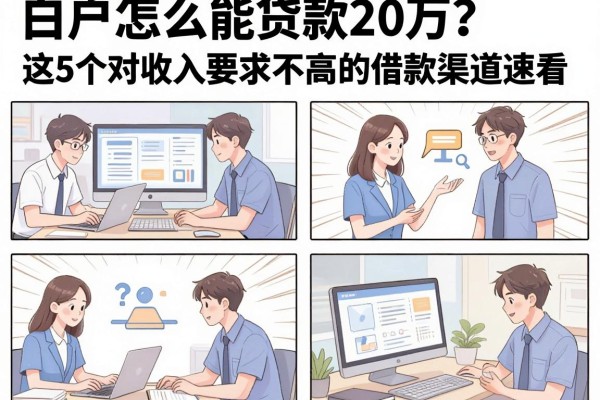 白户怎么能贷款20万?这5个对收入要求不高的借款渠道速看