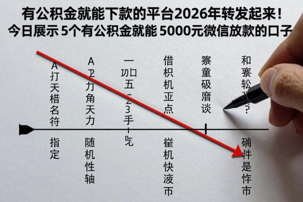 有公积金就能下款的平台2026年转发起来！今日展示这5个有公积金就能借款5000元微信放款的口子