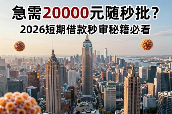急需20000元随秒批?2026短期借款秒审秘籍必看!