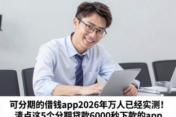 可分期的借钱app2026年万人已经实测！清点这5个分期贷款6000秒下款的app