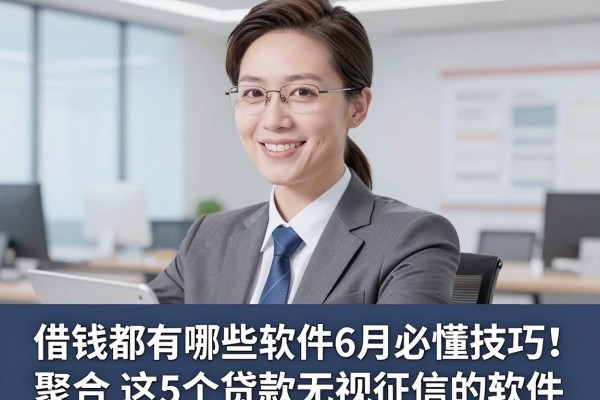 借钱都有哪些软件6月必懂技巧！聚合​这5个贷款无视征信的软件