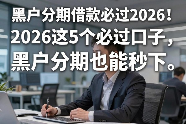 黑户分期借款必过2026!2026这5个必过口子,黑户分期也能秒下