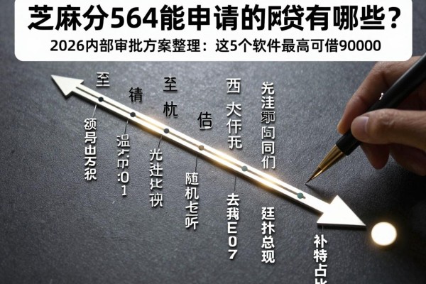 芝麻分564能申请的网贷有哪些?2026内部审批方案整理:这5个软件最高可借90000