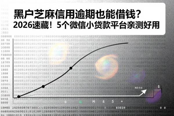 黑户芝麻信用逾期也能借钱?2026速藏!5个微信小额贷款平台亲测好用