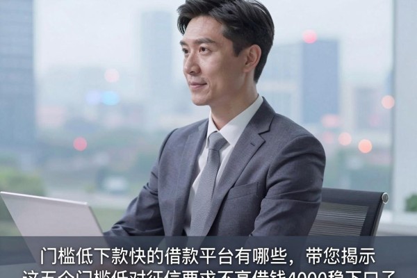 门槛低下款快的借款平台有哪些,带您揭示这五个门槛低对征信要求不高借钱4000稳下口子